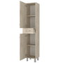 Hanah Home Mueble de Baño 2 Puertas 1 Cajón Selin Travertino Melamina 35x179x31.3cm